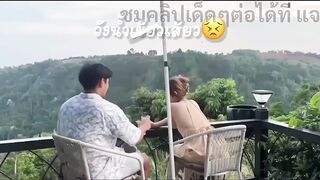 태국커플 여행 경치 좋은 곳에서 섹스 china