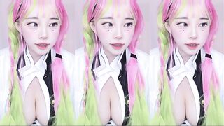 치지직 나는찬ㅁㅣ귀칼코스프레 korean bj (4)