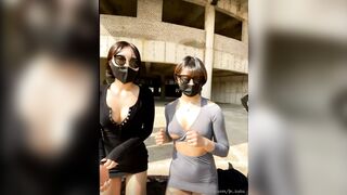 야외 떡방 레전드 찍어부리는 누님들