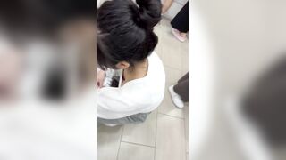 똥머리녀 위에서 도촬 약간 얼공 korean porn ipcam (1)