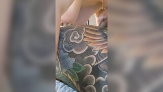 [국산] 온몸문신남과 육덕아줌마 [대화웃김] 애널섹스 입싸 korean porn vip (1)