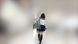 狂信者 #153【★5】黒髪ミニスカセーラー娘、同業者と激しい奪い合い！夢中でパンツに手を突っ込み生尻揉みまくり voyeur jp
