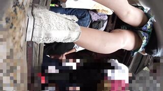 3カメ-ショーパンの隙間からの鮮明パンツ voyeur jp 01-250526