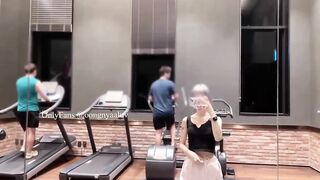 아파트 헬스장에서 노출하는 또라이 야노녀 korean porn vip