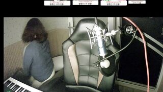 녹음실에서 보지노출하며 자위하는 bj korean porn vip